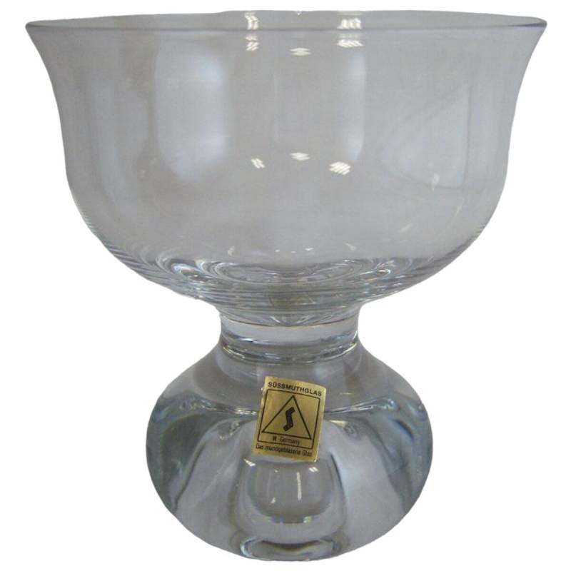 Eisschale Eisbecher mundgeblasen Germany 10 cm Süssmuthglas Transparent gebraucht - gut