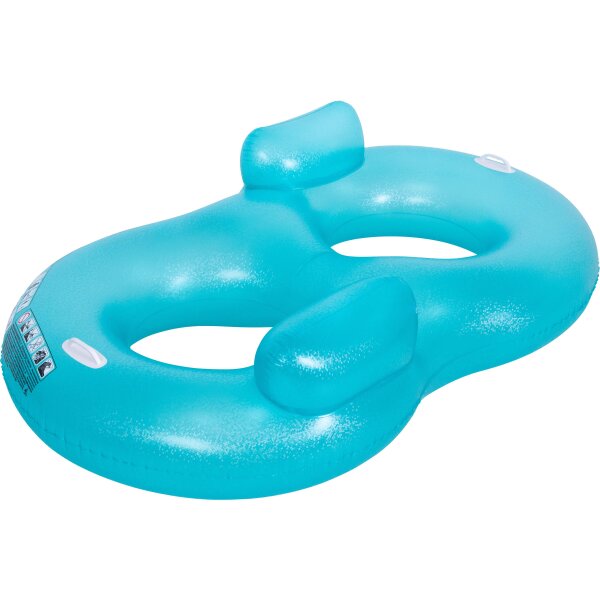 SunClub Doppel-Schwimmring 188x117 cm, blau