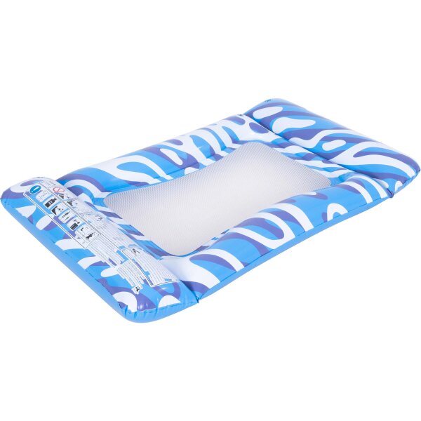 SunClub Luftmatratze Ripple Wave 117 x 76 x 15 cm mit Netzgewebe und 3 Luftkammern SunClub Luftmatratze Ripple Wave 117 x 76 x 15 cm mit Netzgewebe und 3 Luftkammern