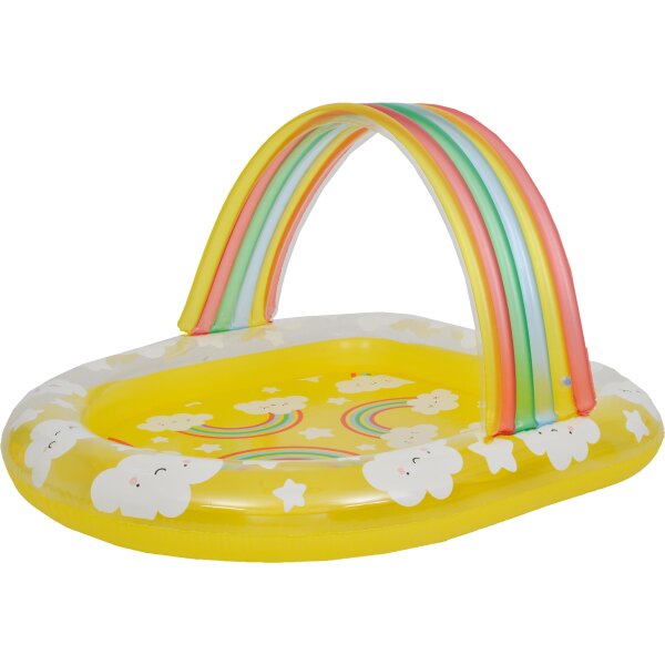 SunClub Planschbecken Regenbogen 144 x 128 x 84 cm mit Wolkenmotiv und aufblasbarem Bogen SunClub Planschbecken Regenbogen 144 x 128 x 84 cm mit Wolkenmotiv und aufblasbarem Bogen