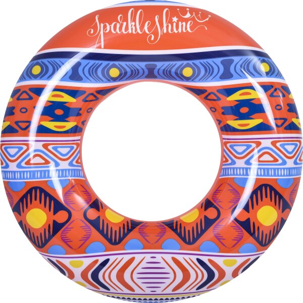 SunClub Schwimmring Bohemia Ø 90 cm mit Sicherheitsventil und trendigem Boho-Design SunClub Schwimmring Bohemia Ø 90 cm mit Sicherheitsventil und trendigem Boho-Design