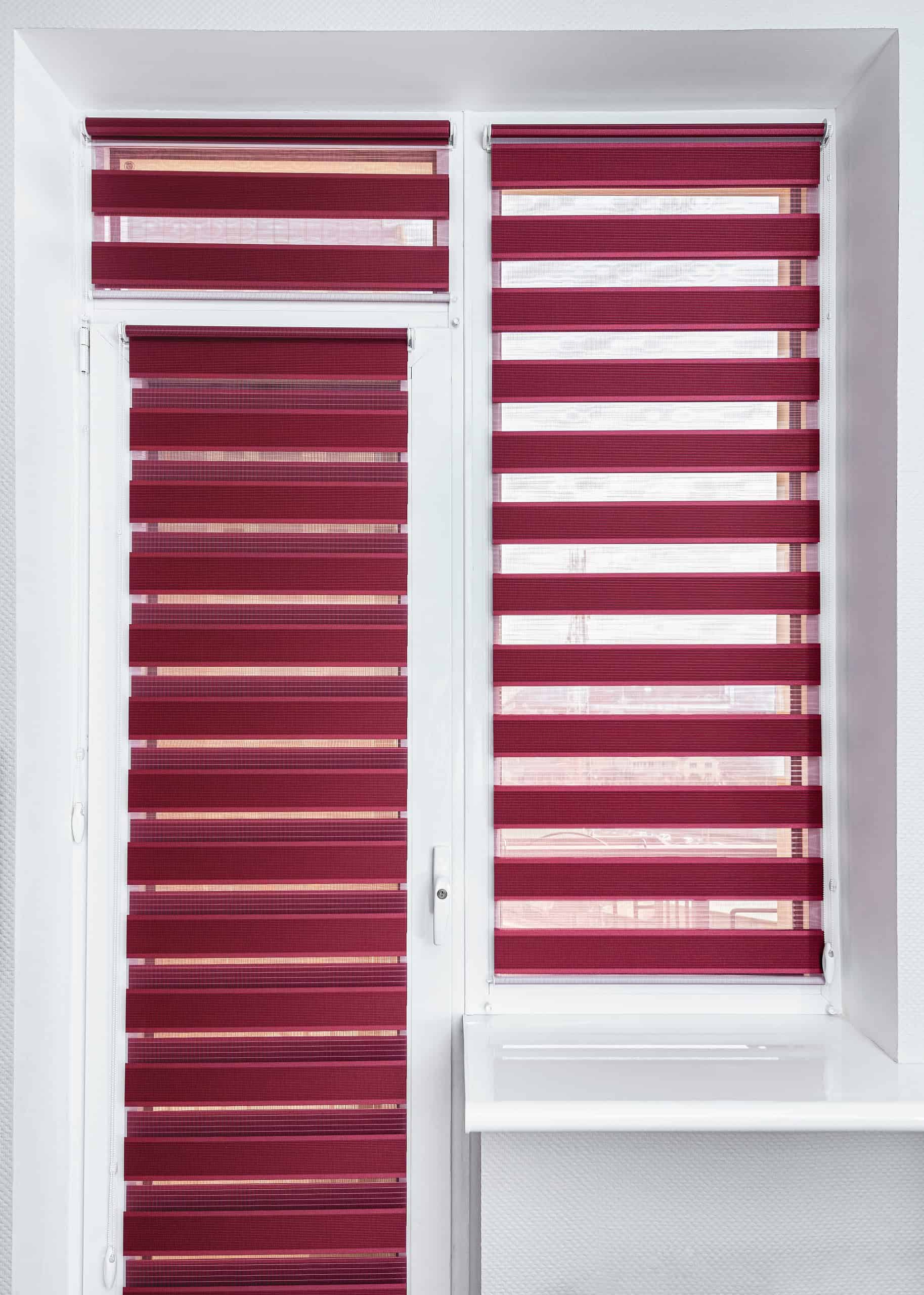 SunDeal® Doppelrollo zum Kleben auf Maß | bis zu 190cm Höhe und 140cm Breite möglich