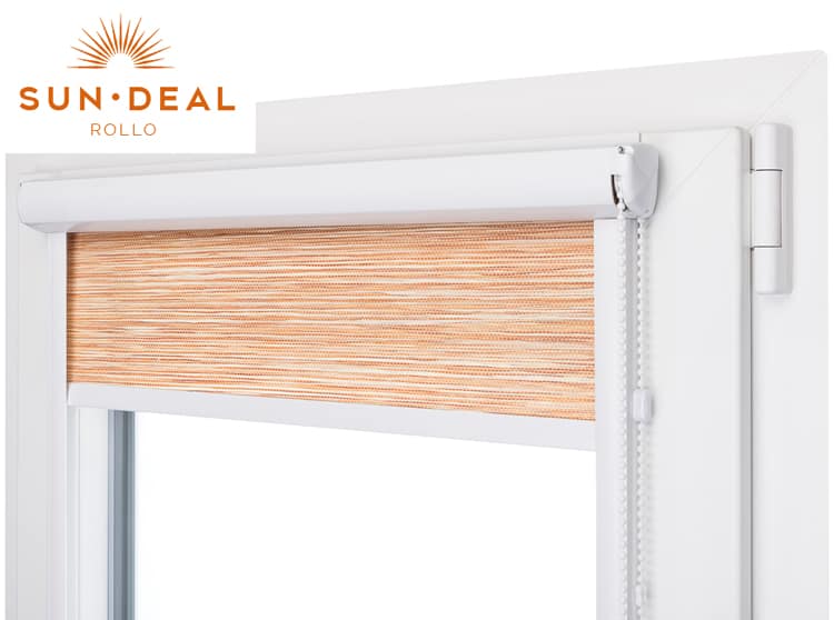SunDeal® Verdunkelungsrollo mit Führungsschienen auf Maß | bis zu 190cm Höhe und 140cm Breite möglich | günstige Alternative