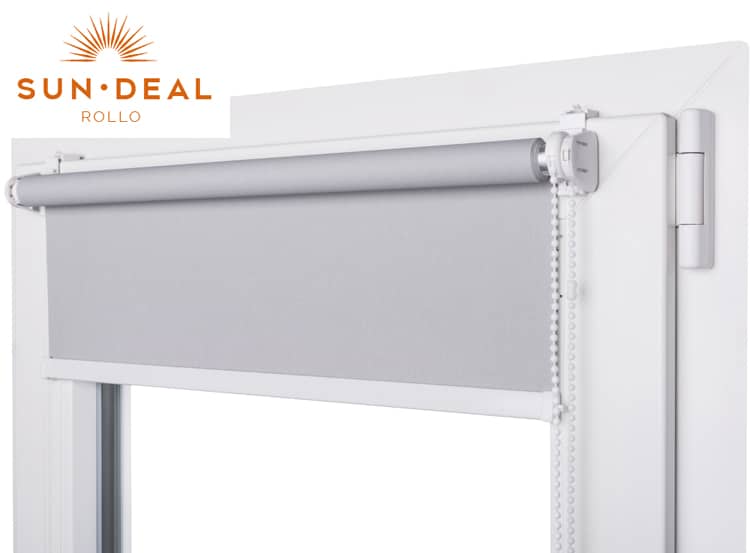 SunDeal® Verdunkelungsrollo zum Klemmen nach Maß | bis zu 230cm Höhe und 180cm Breite möglich | günstige Alternative