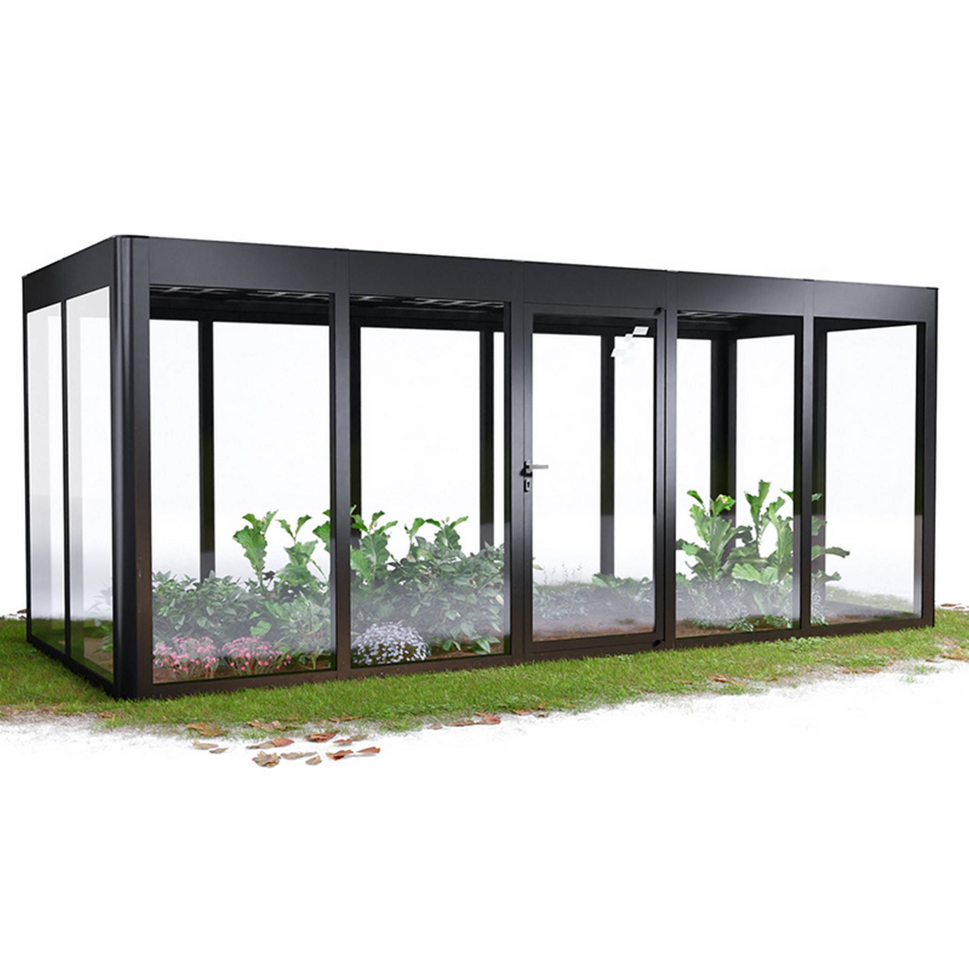 SunElements Gewächshaus 'SunGarden Energy 5.2' 548 x 233 cm mit 6 mm Acrylglas Solardach anthrazit-metallic SunElements Gewächshaus 'SunGarden Energy 5.2' 548 x 233 cm mit 6 mm Acrylglas Solardach anthrazit-metallic