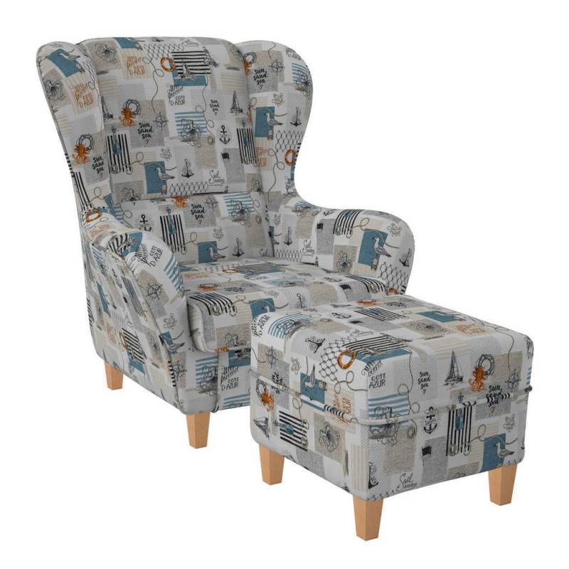 Supellex OHRENSESSEL Blaugrau Supellex OHRENSESSEL Blaugrau