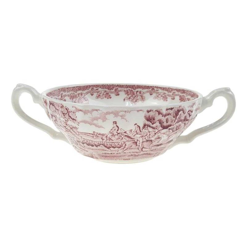 Suppentasse Suppenbecher Myott Country Life Rot gebraucht - akzeptabel