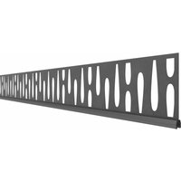 System Dekorprofil OMEGA, 178cm Breite, Anthrazit 15cm