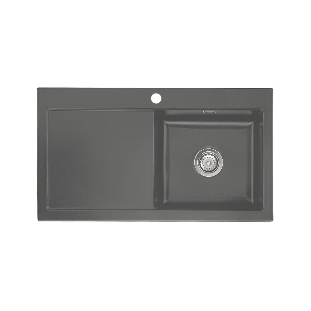 Systemceram Spüle Mera 90, Graphit, Keramik, 90x20x51 cm, Küchen, Küchenausstattung, Küchenspülen Systemceram Spüle Mera 90, Graphit, Keramik, 90x20x51 cm, Küchen, Küchenausstattung, Küchenspülen von Systemceram