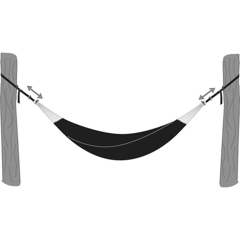 T-Strap Hängegurt-Set für Hängematte Schwarz