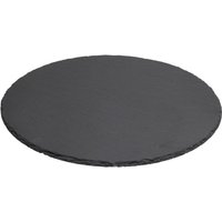 TABLETT Servierplatte Tischset Platzset Durchmesser ca. 30 cm Schiefer Dunkelgrau