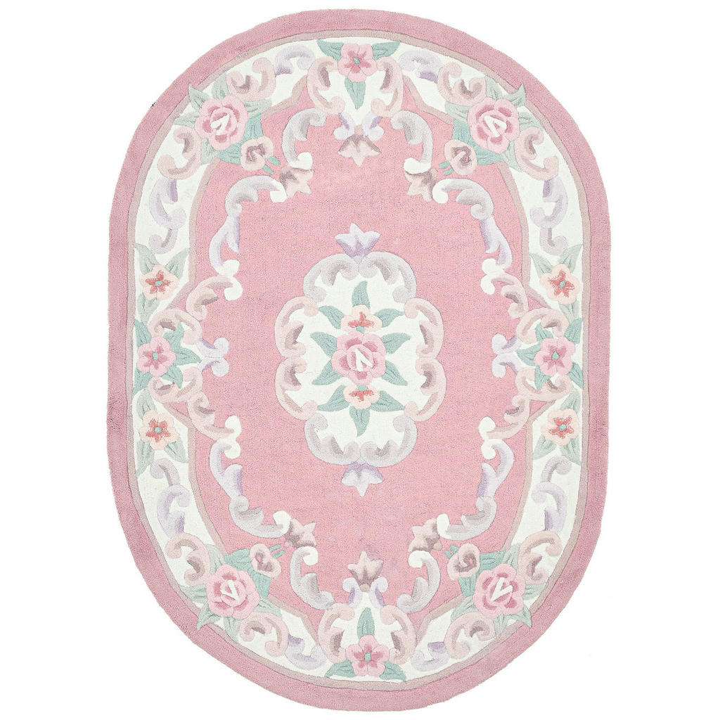 Theko Handtuftteppich, Rosa, Textil, Floral, Oval, 120x170 cm, antistatisch, Teppiche & Böden, Teppiche, Hochflorteppiche & Shaggys Theko Handtuftteppich, Rosa, Textil, Floral, Oval, 120x170 cm, antistatisch, Teppiche & Böden, Teppiche, Hochflorteppiche & Shaggys von THEKO