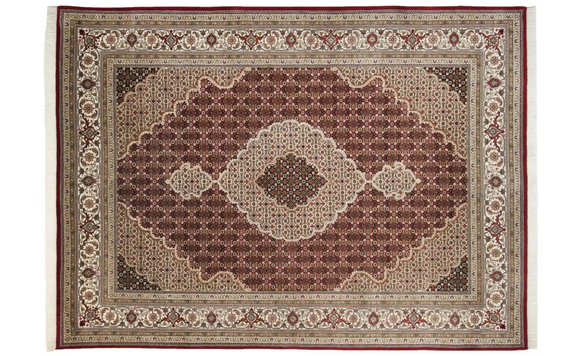 THEKO Orientteppich  Sirsa Silk Tabriz ¦ creme ¦ Seide ¦ Maße (cm): B: 170 H: 1,2 Teppiche > Wohnteppiche - Höffner