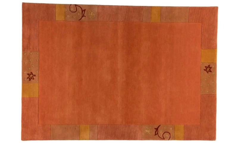 THEKO Wollteppich  Royal Ganges ¦ rot ¦ Viskose ¦ Maße (cm): B: 190 H: 1,3 Teppiche > Wohnteppiche - Höffner