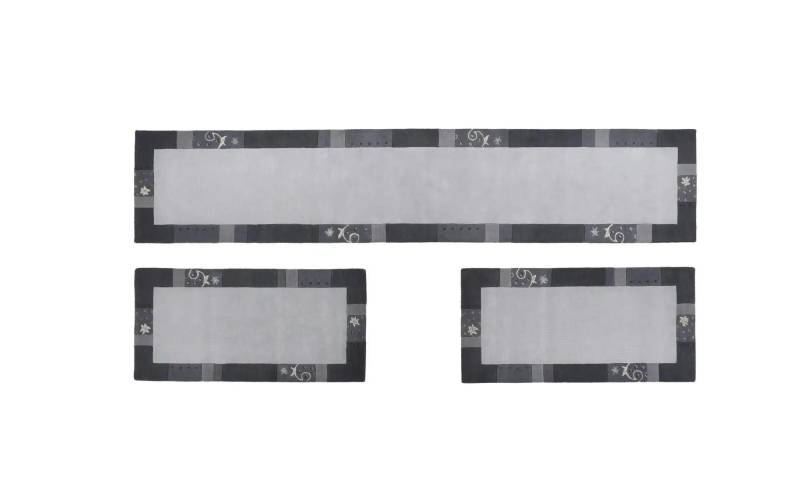 THEKO Wollteppich  Royal Ganges ¦ silber ¦ Wolle ¦ Maße (cm): B: 70 H: 1,3 Teppiche > Wohnteppiche - Höffner