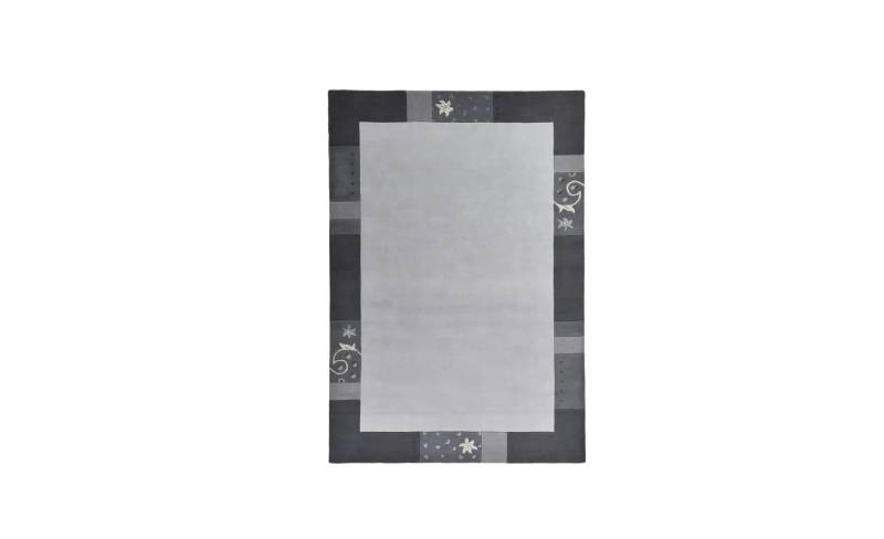 THEKO Wollteppich   ¦ silber ¦ Wolle ¦ Maße (cm): B: 190 H: 1,3 Teppiche > Wohnteppiche - Möbel Kraft