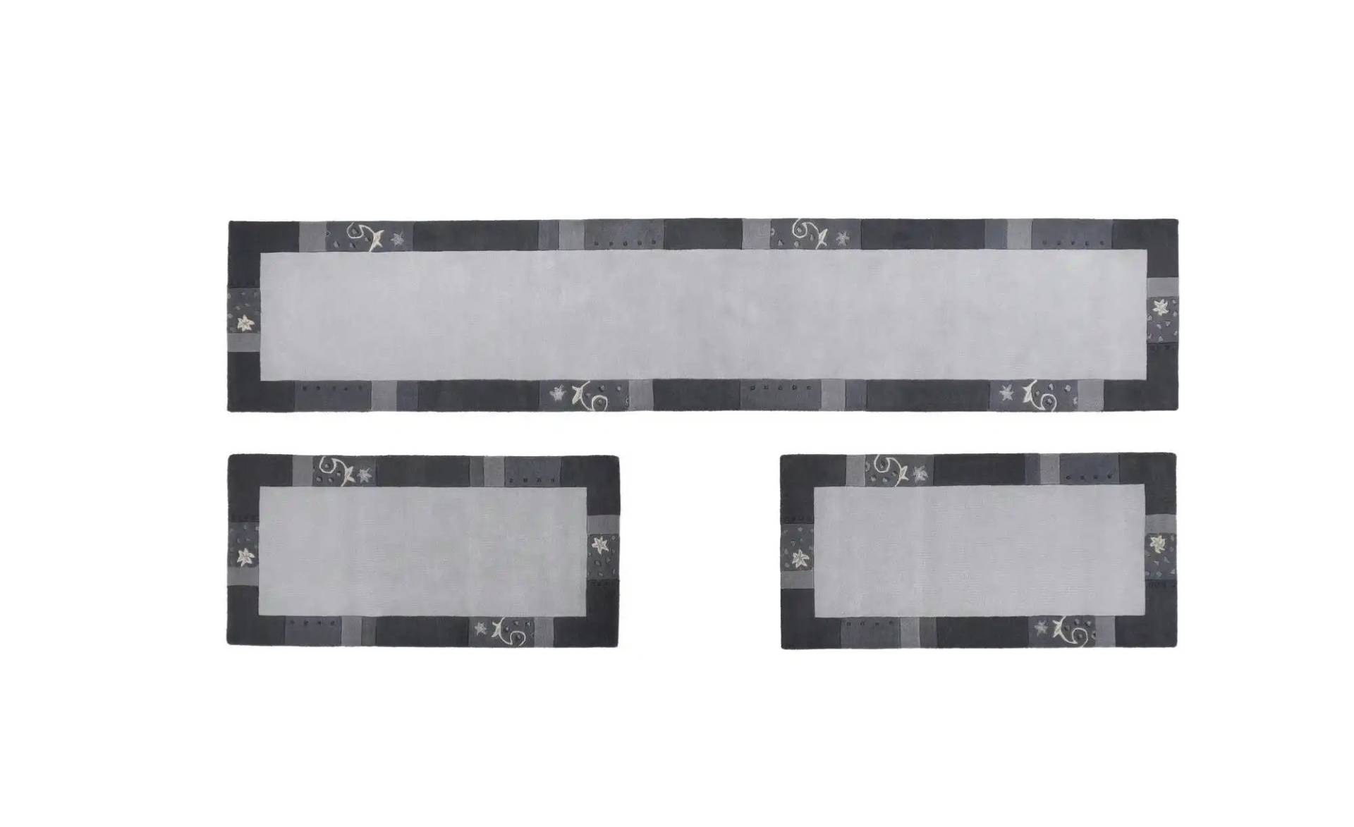 THEKO Wollteppich   ¦ silber ¦ Wolle ¦ Maße (cm): B: 70 H: 1,3 Teppiche > Wohnteppiche - Möbel Kraft