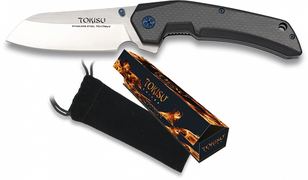 TOKISU Taschenmesser 10cm Beluga G10 7Cr17MoV  in Geschenk-Box von Martinez Albainox