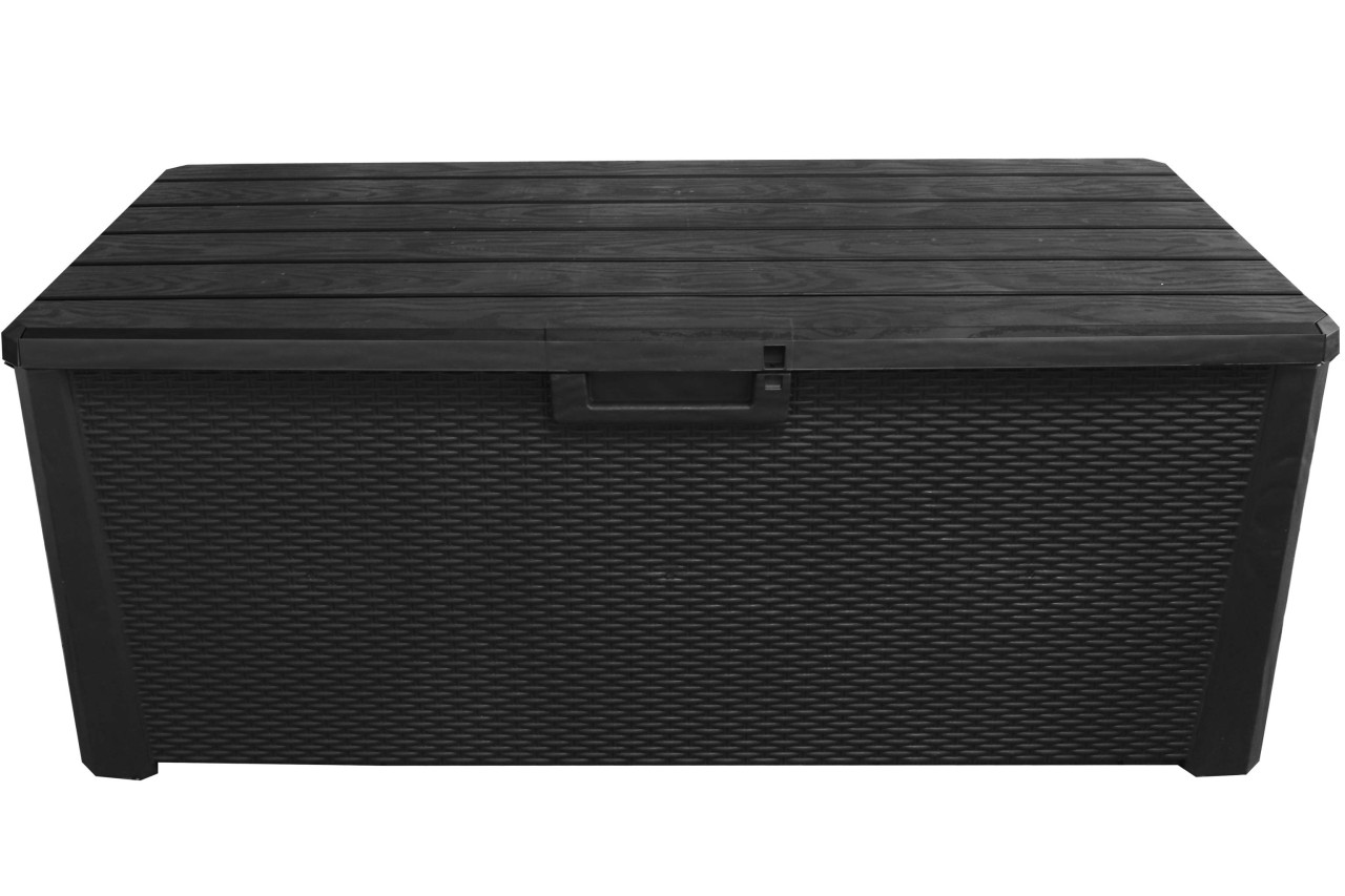 TOOMAX Auflagenbox Nevada 550 L mit Sitzfläche schwarz Garten Truhe TOOMAX Auflagenbox Nevada 550 L mit Sitzfläche schwarz Garten Truhe