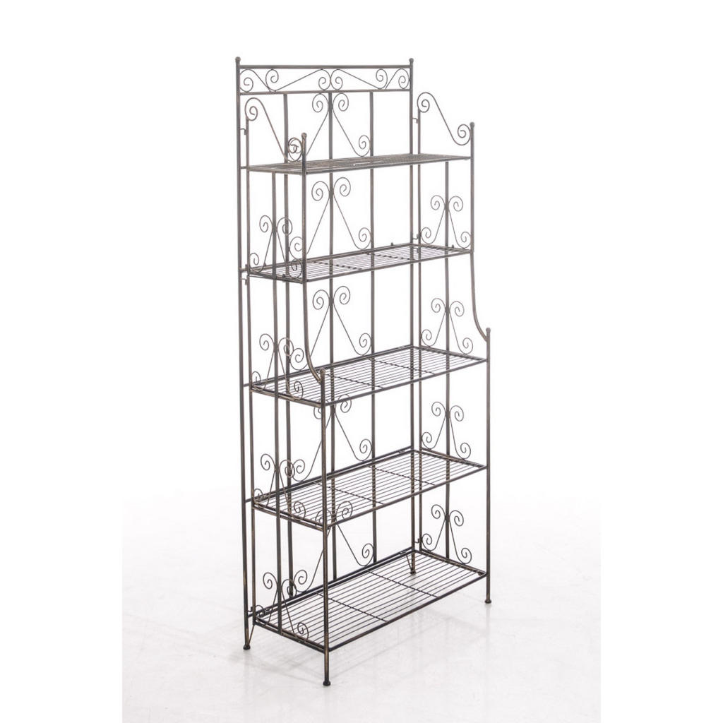 TPFGarden Standregal, Dunkelbraun, Metall, 74.5x173x34.5 cm, Wohnzimmer, Regale, Bücherregale TPFGarden Standregal, Dunkelbraun, Metall, 74.5x173x34.5 cm, Wohnzimmer, Regale, Bücherregale von TPFGarden