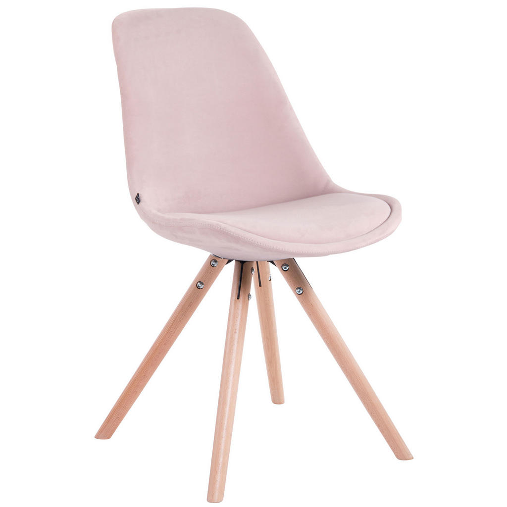 TPFLiving Besucherstuhl, Rosa, Textil, 48x83x56 cm, Arbeitszimmer, Besucherstühle TPFLiving Besucherstuhl, Rosa, Textil, 48x83x56 cm, Arbeitszimmer, Besucherstühle von TPFLiving