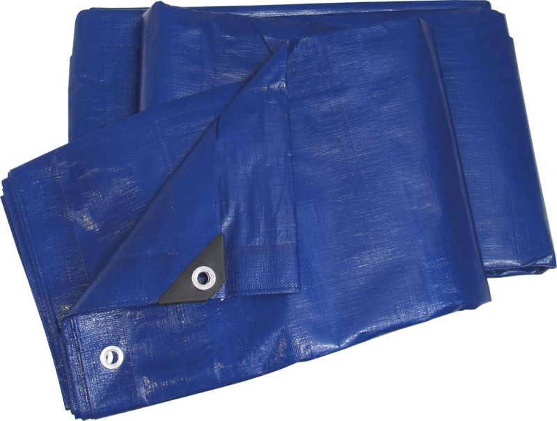 TRIUSO Gewebeplane 180g/m², 10x12m, extra stark, blau,Ösen je 50cm - ADP1012180 von Triuso