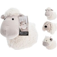 TÜRSTOPPER 1 Stück ca. 26 cm 3 Sorten unsortiert Plüsch Weiß, Braun