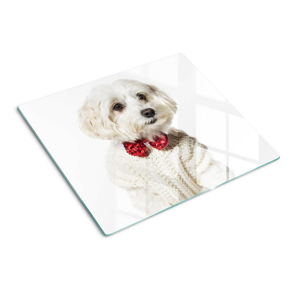 Tulup Glasplatte, Rot, Glas, 60x52 cm, Küchenzubehör, Schneidebretter Tulup Glasplatte, Rot, Glas, 60x52 cm, Küchenzubehör, Schneidebretter von TULUP