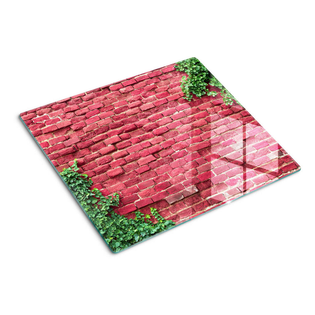 Tulup Glasplatte, Rot, Glas, 60x0.4x52 cm, Küchen, Küchenelektrogeräte, Herde, Herdabdeckplatten von TULUP