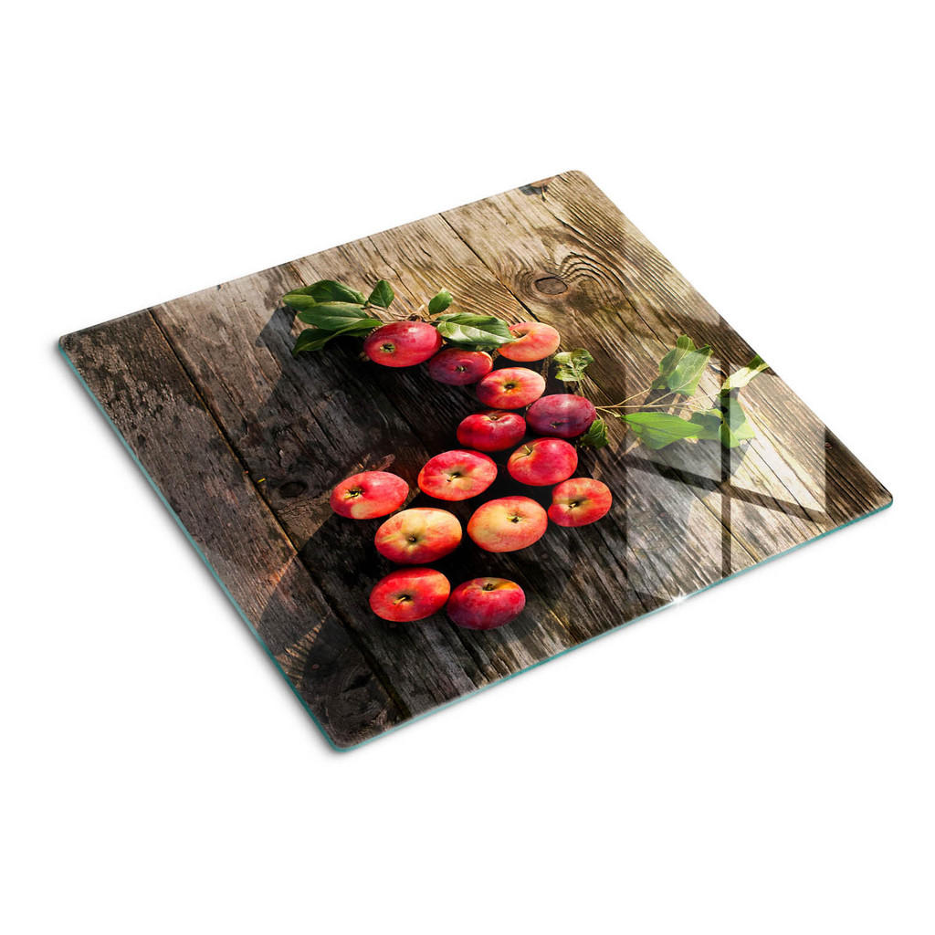 Tulup Glasplatte, Rot, Glas, 60x0.4x52 cm, Küchen, Küchenelektrogeräte, Herde, Herdabdeckplatten von TULUP