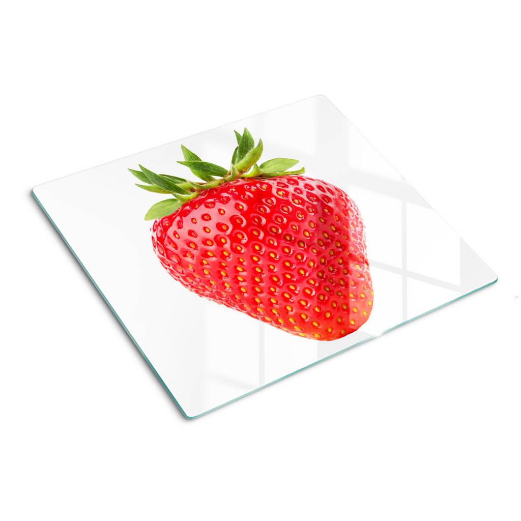 Tulup Glasplatte, Rot, Glas, 60x0.4x52 cm, Küchen, Küchenelektrogeräte, Herde, Herdabdeckplatten von TULUP