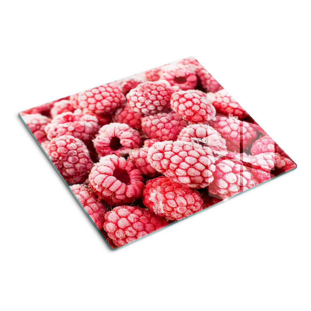 Tulup Glasplatte, Rot, Glas, 60x0.4x52 cm, Küchen, Küchenelektrogeräte, Herde, Herdabdeckplatten von TULUP