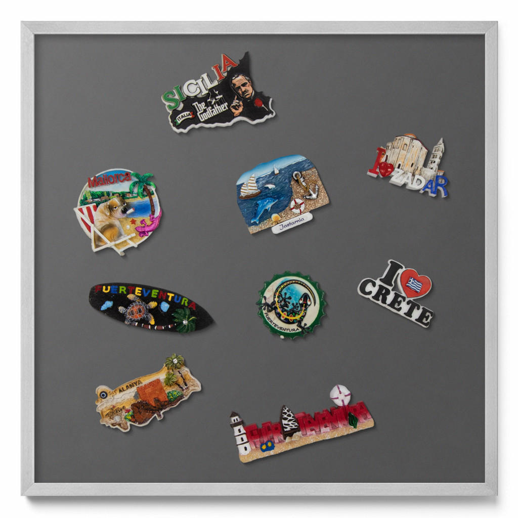 Tulup Magnettafel, Anthrazit, Metall, Rechteckig, 50x50x0.4 cm, Dekoration, Magnettafeln & Pinnwände von TULUP