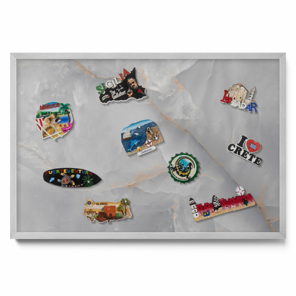 Tulup Magnettafel, Fango, Metall, Rechteckig, 60x50x0.4 cm, Dekoration, Magnettafeln & Pinnwände von TULUP