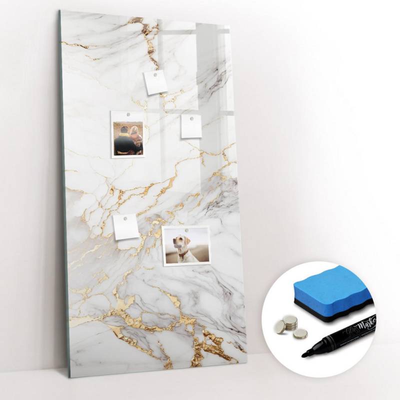 TULUP MAGNETTAFEL Gold, Weiß