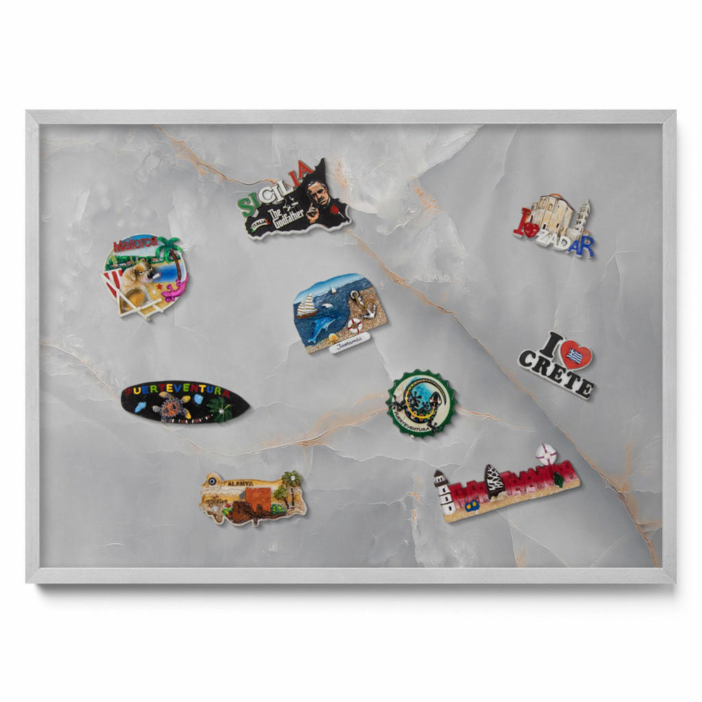 Tulup Magnettafel, Pinien, Metall, Rechteckig, 70x50x0.4 cm, Dekoration, Magnettafeln & Pinnwände von TULUP