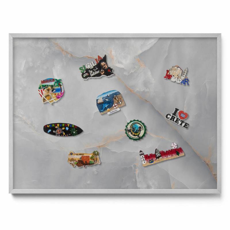 Tulup Magnettafel, Rost, Metall, Rechteckig, 80x60x0.4 cm, Dekoration, Magnettafeln & Pinnwände von TULUP