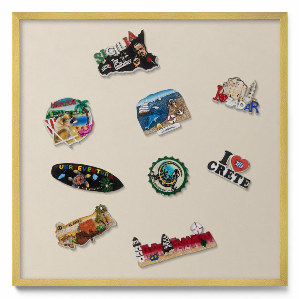 Tulup Magnettafel, Sand, Metall, Rechteckig, 50x50x0.4 cm, Dekoration, Magnettafeln & Pinnwände von TULUP