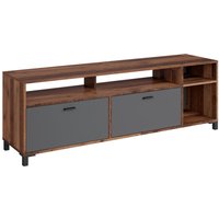 TV-Board JACKSON Eiche Old Wood Nachbildung anthrazit B/H/T: ca. 160x54x40 cm von byLIVING