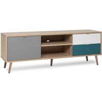 TV-Lowboard CUBA 54  von Finori Sonoma Eiche / Tricolor