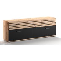 TV Lowboard SOLEA 003 Schwarz/Artisan Eiche