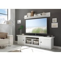 TV-Lowboard Westerland weiß Pinie Nachbildung B/H/T: ca. 194x51x45 cm TV-Lowboard Westerland weiß Pinie Nachbildung B/H/T: ca. 194x51x45 cm