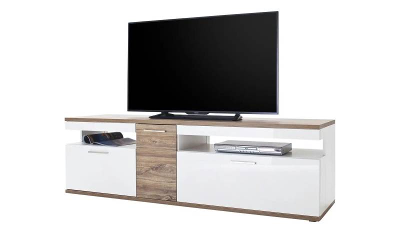 uno TV-Lowboard  Zypern ¦ weiß ¦ Maße (cm): B: 180 H: 55 T: 50.0 Kommoden & Sideboards > Lowboards - Höffner
