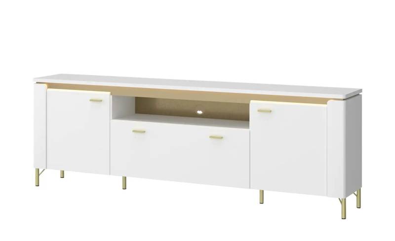 TV-Lowboard mit Softclose  ¦ weiß ¦ Maße (cm): B: 200,3 H: 70 T: 40.0 Kommoden & Sideboards > Lowboards - Möbel Kraft