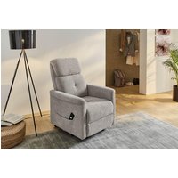 TV-Sessel inkl. elektrische Relaxfunktion und Aufstehhilfe DALLAS Chenille Grau TV-Sessel inkl. elektrische Relaxfunktion und Aufstehhilfe DALLAS Chenille Grau