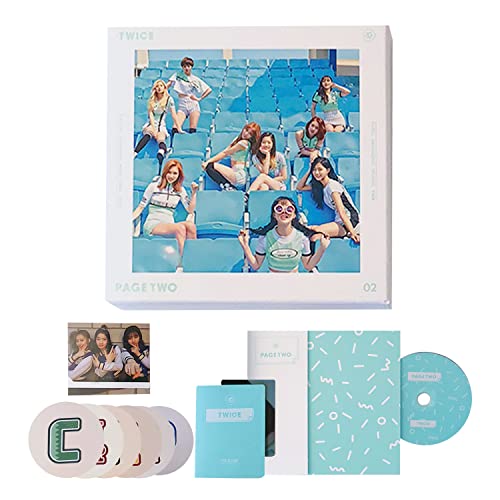 TWICE - PAGE TWO 2nd Mini Album CHEER UP ( Mint Ver. ) CD + Photobook + Garland + Lenticular Card + Photocard von Jacess