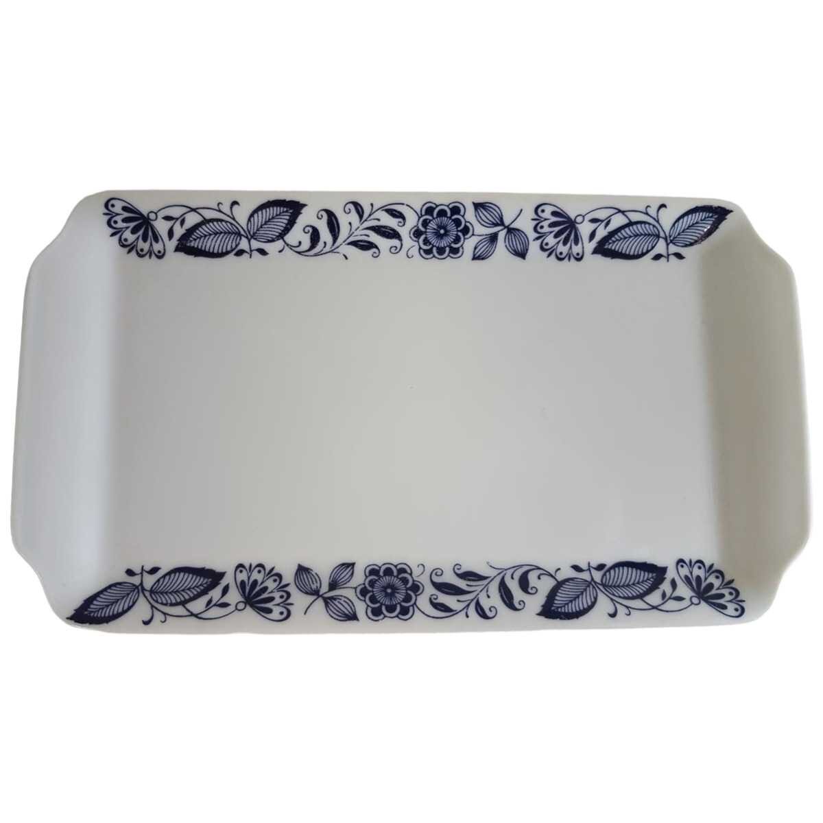 Tablett für Milch und Zucker Mitterteich Form 234 blaue Blume gebraucht - gut Tablett für Milch und Zucker Mitterteich Form 234 blaue Blume gebraucht - gut