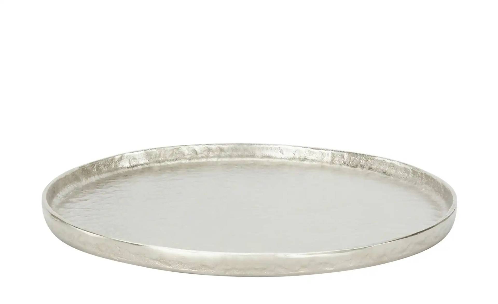 Tablett   ¦ silber ¦ Maße (cm): H: 2,5  Ø: 43.0 Küchenzubehör & Helfer > Tabletts & Etageren - Möbel Kraft