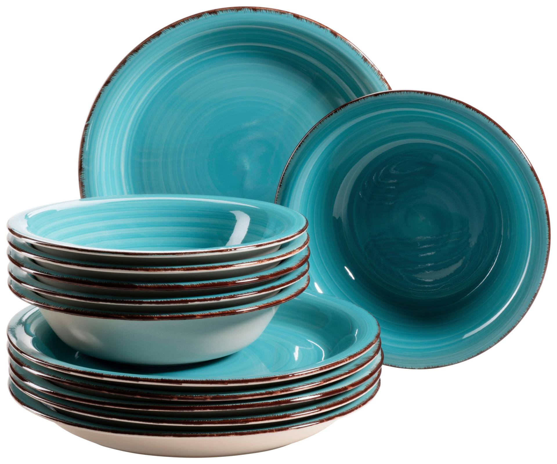 Tafelservice Lumaca aus Steingut, 12-teilig Tafelservice Lumaca aus Steingut, 12-teilig
