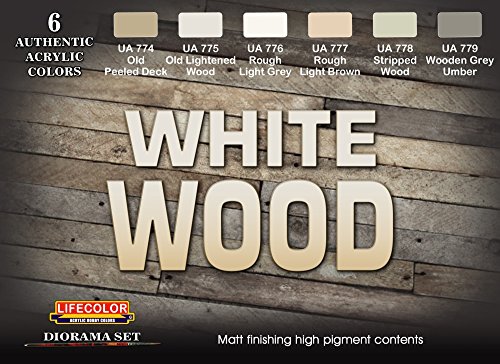 Tarnfarben Set LifeColor CS38 WHITE WOOD